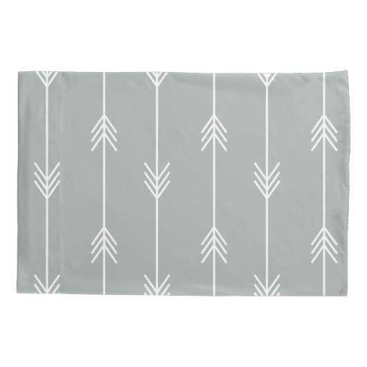 PURITAN GRAY Arrow-patroon Kussensloop (Achterkant)