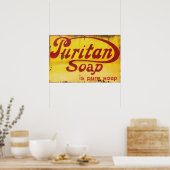 Puritan Soap, Enamel Sign. Poster (Keuken)