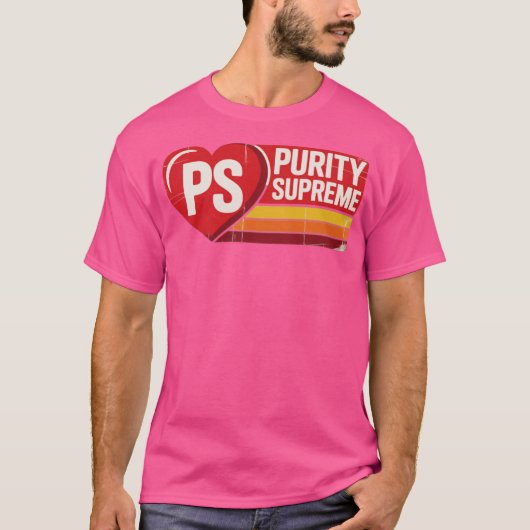 Purity Supreme Retro jaren 80 T-shirt (Voorkant)