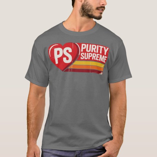 Purity Supreme Retro jaren 80 T-shirt (Voorkant)