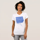Purkinje (blauw) t-shirt (Voorkant volledig)