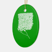 Purkinje Cell Keramisch Ornament (Links)