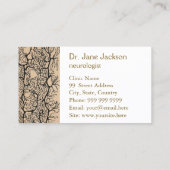  Purkinje Neuron Tekening Neuroloog Dokter Visitekaartje (Achterkant)