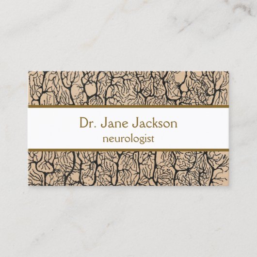  Purkinje Neuron Tekening Neuroloog Dokter Visitekaartje (Voorkant)