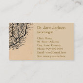 Purkinje Neuron Tekening - Sepia Neuroloog Visitekaartje (Achterkant)