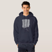 Purkinje (wit) hoodie (Voorkant volledig)
