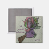 Purkle Platicorns teammagneet Magneet (Voorkant / Achterkant)