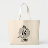 Purl Girl Knitting Grote Tote Bag (Voorkant)