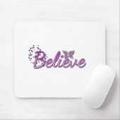 Purle gelooft de Vlinder schittert Muismat (Met muis)