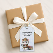 Purlock Holmes Detective Kitten Cadeaulabel