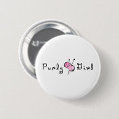 Purly Girl Ronde Button 5,7 Cm (Voorkant /achterkant)