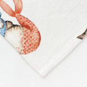 Purmaid Cat Mermaid Fleece Deken (Hoek)