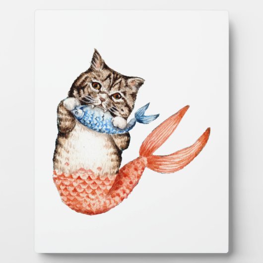 Purmaid Cat Mermaid Fotoplaat (Voorkant)