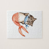 Purmaid Cat Mermaid Legpuzzel (Horizontaal)