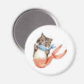 Purmaid Cat Mermaid Magneet (Voorkant / Achterkant)