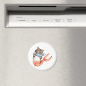 Purmaid Cat Mermaid Magneet (Insitu (Vaatwasser))