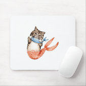 Purmaid Cat Mermaid Muismat (Met muis)