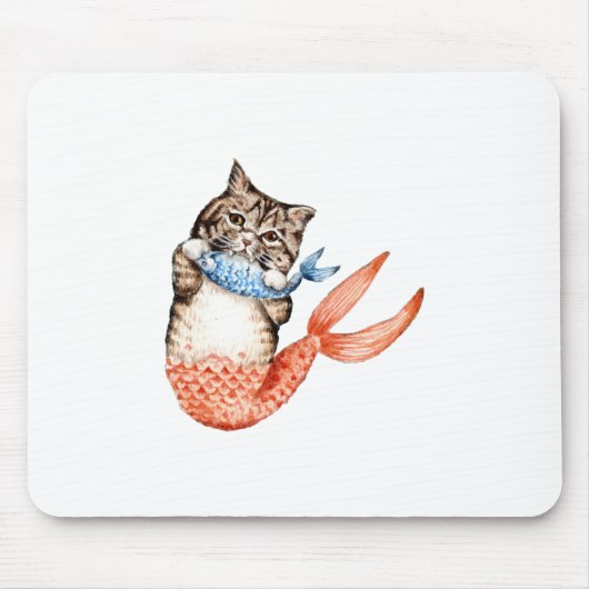 Purmaid Cat Mermaid Muismat (Voorkant)