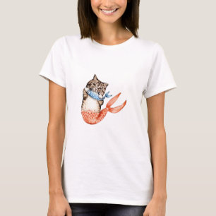 Purmaid Cat Mermaid T-shirt
