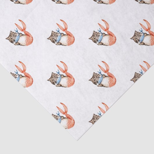 Purmaid Cat Mermaid Tissuepapier (Detail)