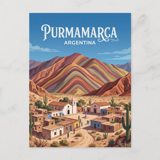 Purmamarca Argentinië Briefkaart (Voorkant)