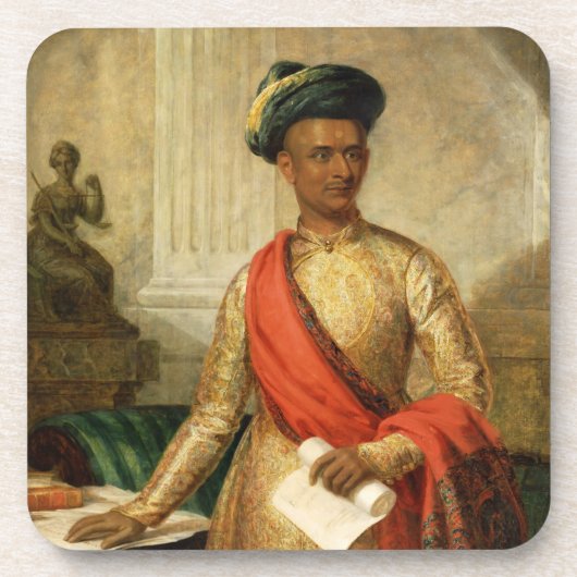 Purniya, viceminister van Mysore, c.1801 (olie op Onderzetter (Voorkant)