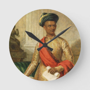 Purniya, viceminister van Mysore, c.1801 (olie op Ronde Klok