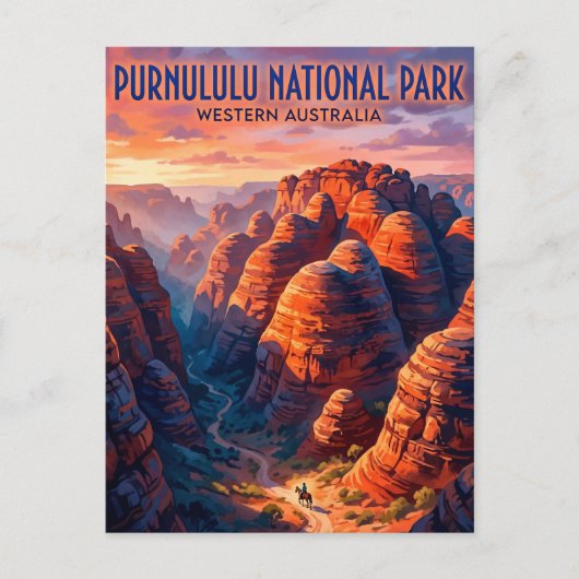 Purnululu National Park Australië Briefkaart (Voorkant)