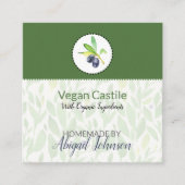 Puroliezeet Huisgemaakte Bad & Lichaam Etiket | La Vierkante Visitekaartje (Voorkant)