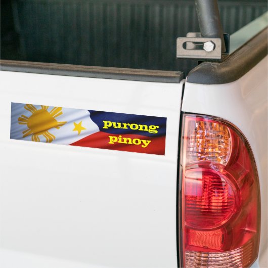 purong pinoy bumper sticker (Op Truck)