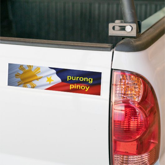 purong pinoy * * * bumpersticker (Op Truck)