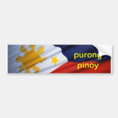 purong pinoy * * * bumpersticker (Voorkant)