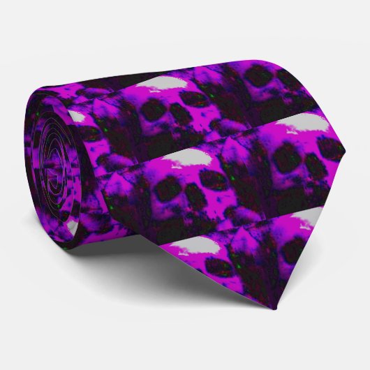 PURP SKULL/STROPDAS STROPDAS (Opgerold)