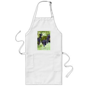 Purpere Druiven Lang Schort