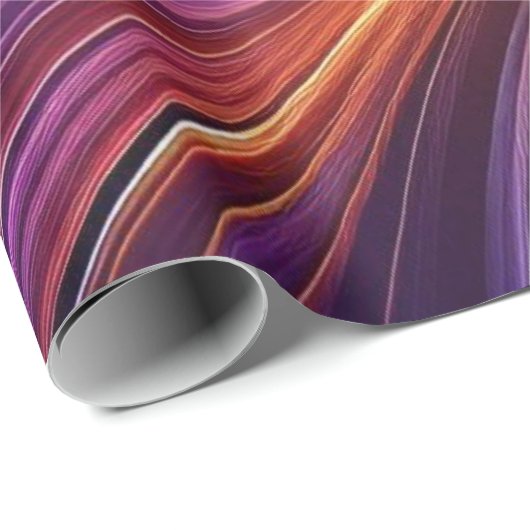 Purperoranje straler cadeaupapier (Rol Hoek)