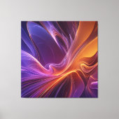 Purperoranje straler canvas afdruk (Voorkant)