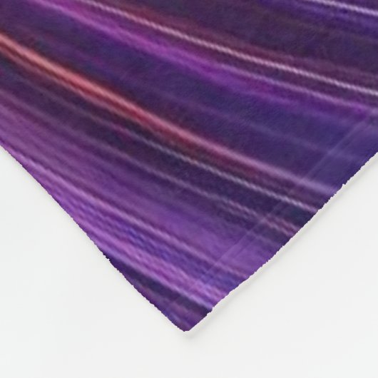 Purperoranje straler fleece deken (Hoek)