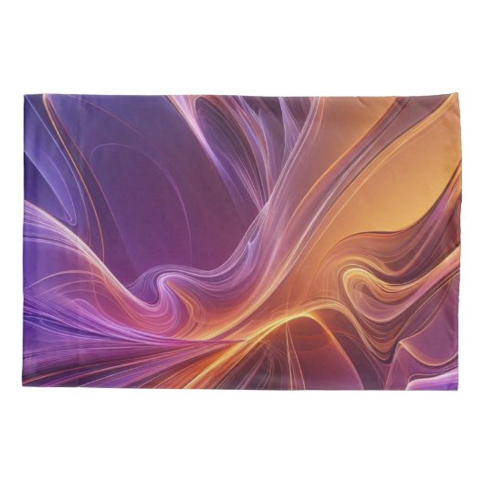 Purperoranje straler kussensloop (Achterkant)