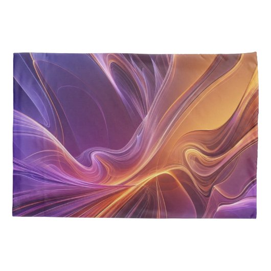 Purperoranje straler kussensloop (Achterkant)