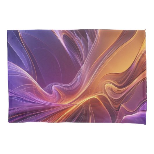 Purperoranje straler kussensloop (Voorkant)