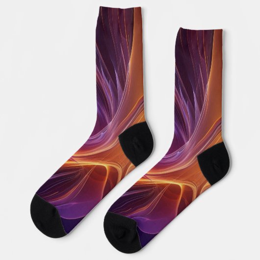 Purperoranje straler sokken (Links)