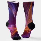 Purperoranje straler sokken (Gebogen)