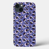 Purple Abstract Animal Print Case-Mate iPhone Case (Achterkant)