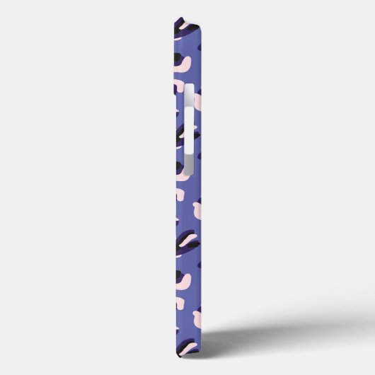 Purple Abstract Animal Print Case-Mate iPhone Case (Achterkant / Links)