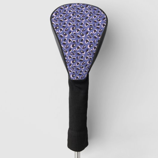 Purple Abstract Animal Print Golfheadcover (Voorkant)