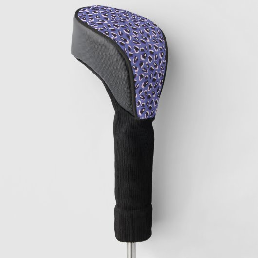 Purple Abstract Animal Print Golfheadcover (Schuin)