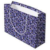 Purple Abstract Animal Print Groot Cadeauzakje (Achterkant Gekanteld)