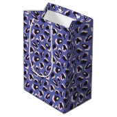 Purple Abstract Animal Print Medium Cadeauzakje (Achterkant Gekanteld)