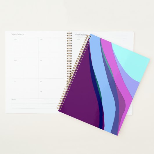Purple Abstract Art 308 Planner (Display)