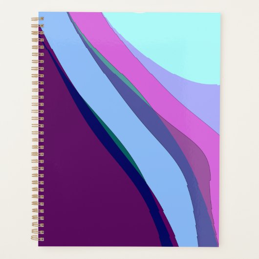 Purple Abstract Art 308 Planner (Voorkant)